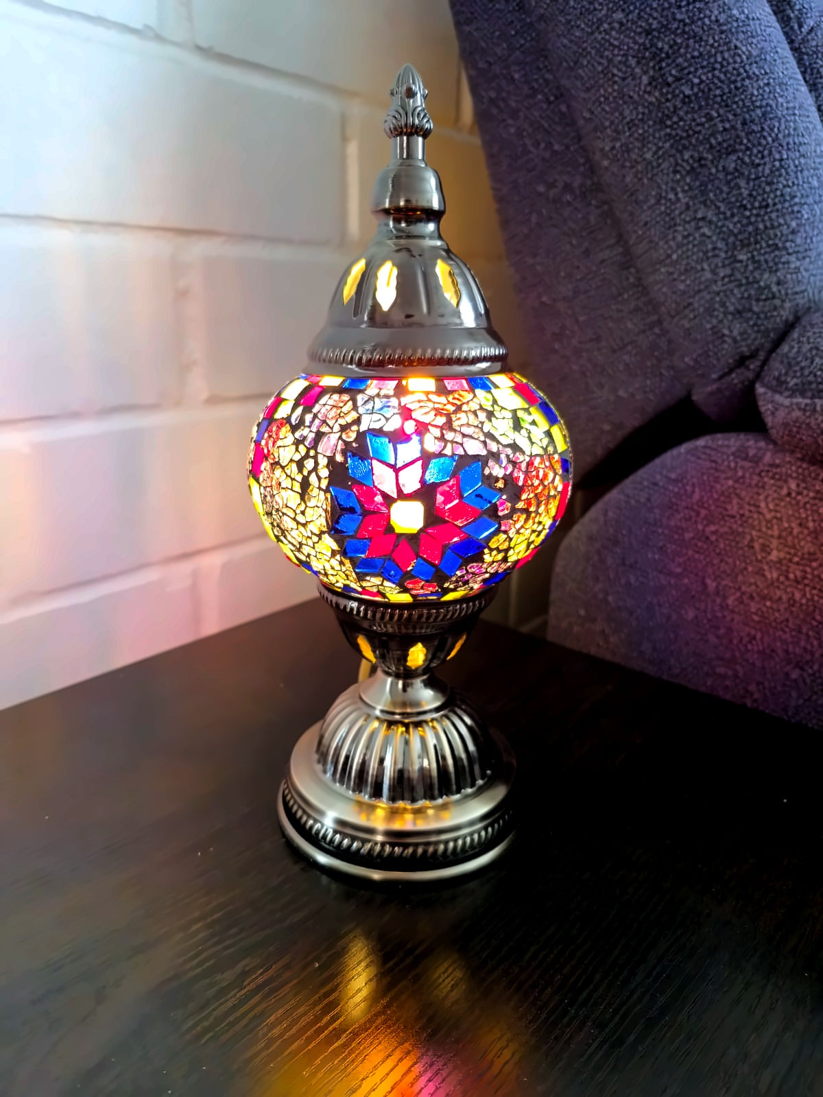 Lámpara Turca Mosaico de Mesa – 28,5 cm